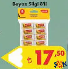 LECTOR BEYAZ SİLGİ 8'Lİ